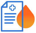 Icon of a medical chart